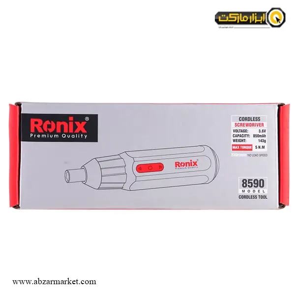 پیچ گوشتی شارژی رونیکس 3.6 ولت مدل 8590