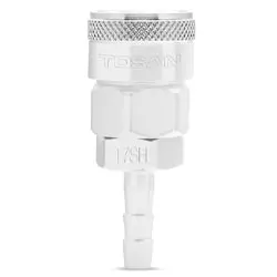 کوپلینگ باد مادگی توسن 1/4 اینچ دنباله شلنگ خور تایوانی مدل T21-17SHA