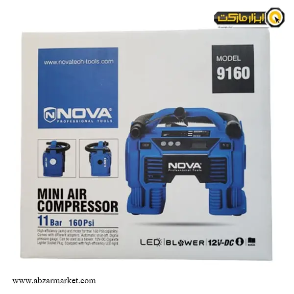 مینی کمپرسور باد فندکی نووا مدل NTA-9160