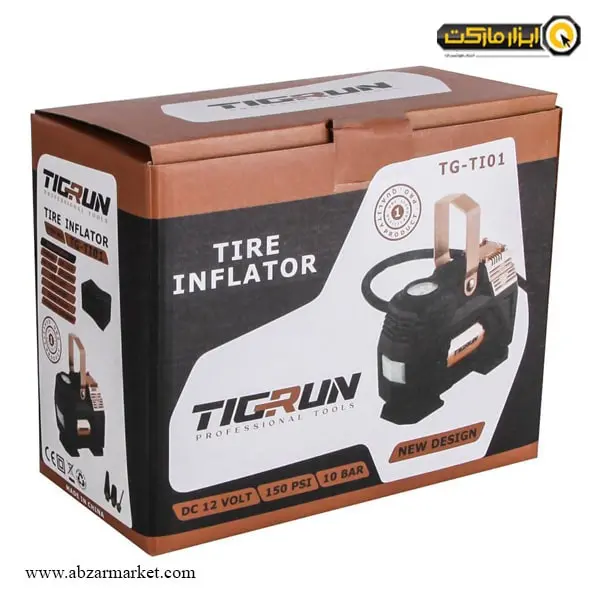 کمپرسور باد فندکی و سر باتری تیگران مدل TG-TI01