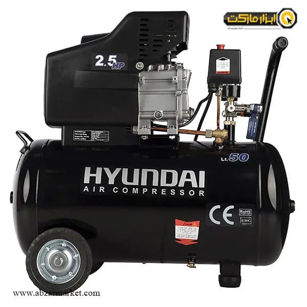 پمپ باد 50 لیتری هیوندای مدل AC-5025