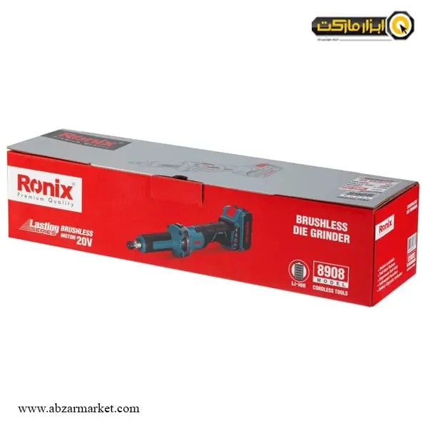فرز انگشتی شارژی رونیکس گلو بلند براشلس مدل 8908 فرز انگشتی شارژی رونیکس گلو بلند براشلس مدل 8908