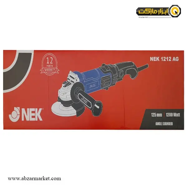 مینی فرز دسته بلند دیمردار نک 1200 وات مدل NEK 1212 AG