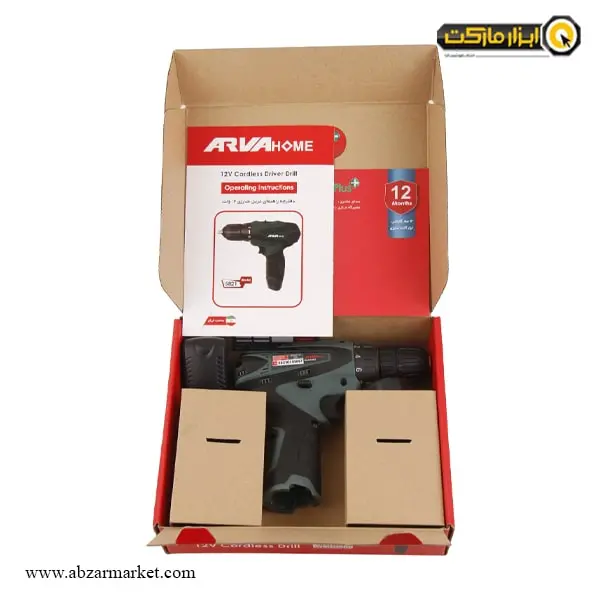 دریل شارژی آروا لیتیوم 12 ولت مدل 5821