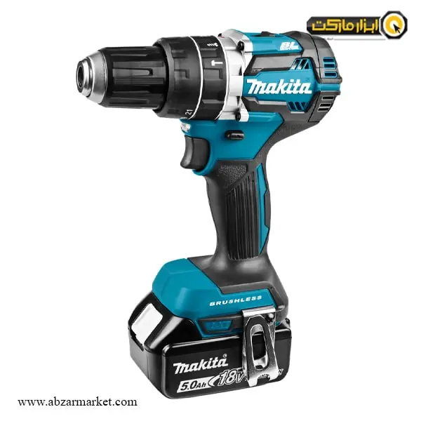 دریل شارژی چکشی ماکیتا براشلس لیتیوم 18 ولت مدل DHP484RTJ