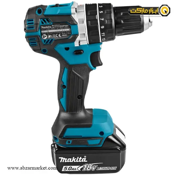 دریل شارژی چکشی ماکیتا براشلس لیتیوم 18 ولت مدل DHP484RTJ