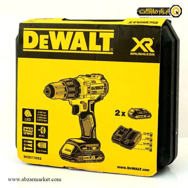 دریل شارژی چکشی دیوالت براشلس لیتیوم 18 ولت مدل DCD778S2