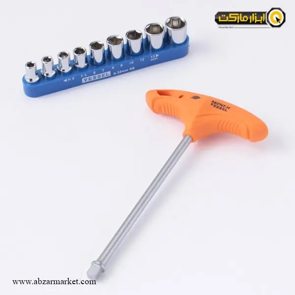 ست بکس دسته T وسل 10 عددی 1/4 اینچ مدل 460NT-9S