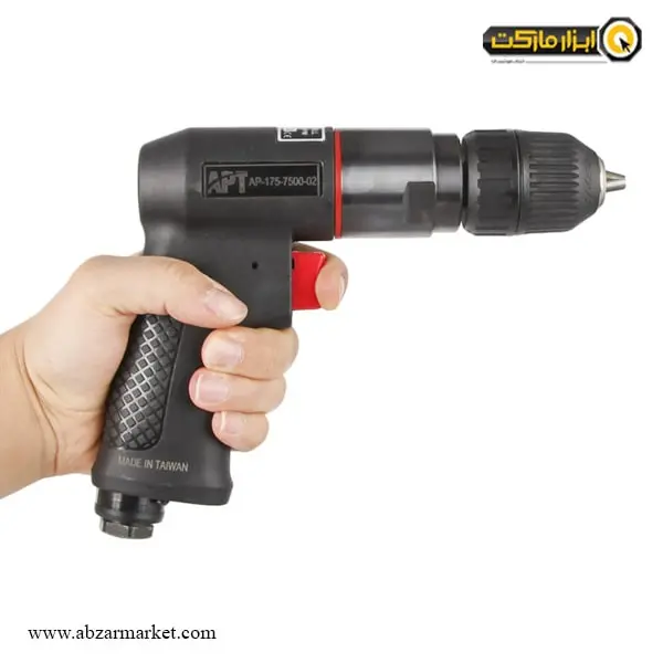 دریل بادی APT هفت تیری سه نظام اتوماتیک 10 میلی متر مدل AP-175-7500-02
