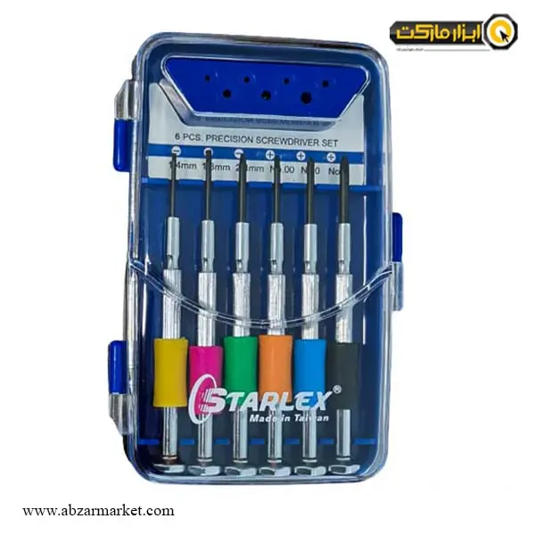 ست پیچ گوشتی ساعتی استار لکس 6 عددی مدل SLHS-25W06C ست پیچ گوشتی ساعتی استار لکس 6 عددی مدل SLHS-25W06C