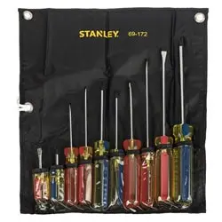 ست پیچ گوشتی استنلی 10 عددی دسته کریستالی مدل 172-69