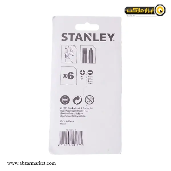 ست پیچ گوشتی ساعتی استنلی 6 عددی مدل STHT66052-8