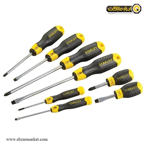ست پیچ گوشتی دوسو و چهارسو استنلی 8 عددی مدل 011-65-0