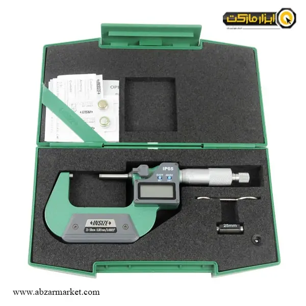 میکرومتر دیجیتال اینسایز خارج سنج 50-25 ضد آب مدل 50-3108