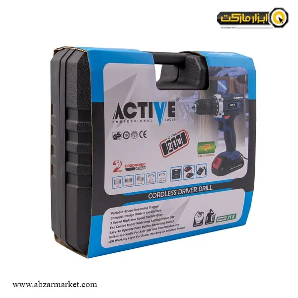 دریل شارژی اکتیو لیتیوم 21 ولت مدل AC-3421L دریل شارژی اکتیو لیتیوم 21 ولت مدل AC-3421L