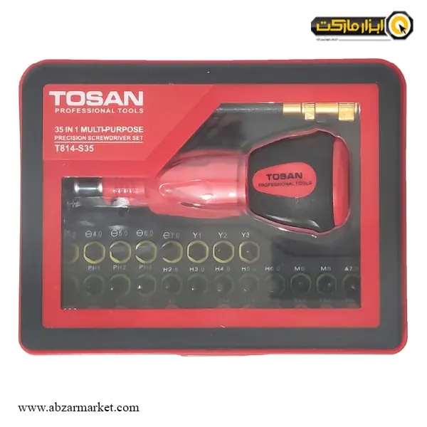 ست سر پیچ گوشتی توسن 35 عددی مدل T814-S35