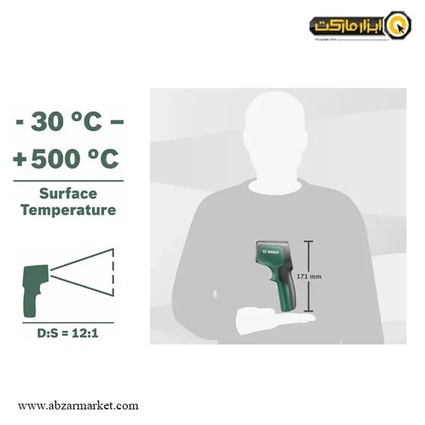 ترمومتر لیزری 500 درجه بوش مدل Universal Temp