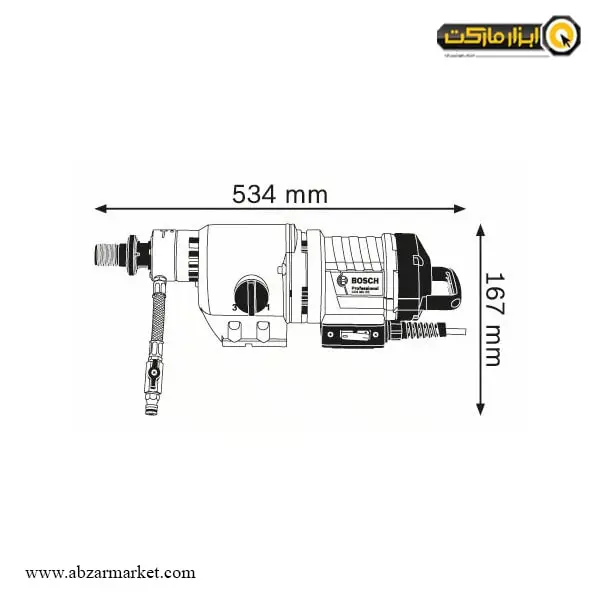 دریل نمونه بردار بوش 350 میلی متر مدل GDB 350 WE
