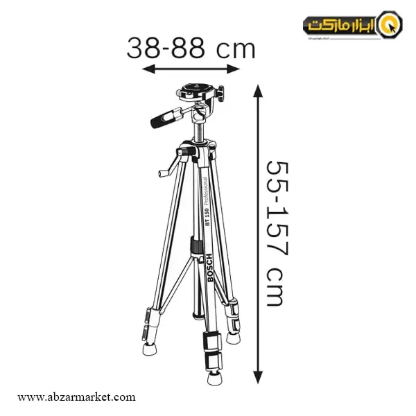 پایه تراز لیزری و متر لیزری بوش مدل BT 150