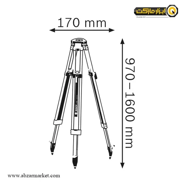 پایه تراز لیزری و متر لیزری بوش مدل BT 160
