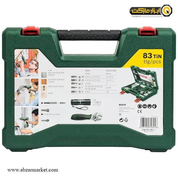 ست بیت و مته و سوکت بوش تیتانیوم 83 عددی مدل V-Line