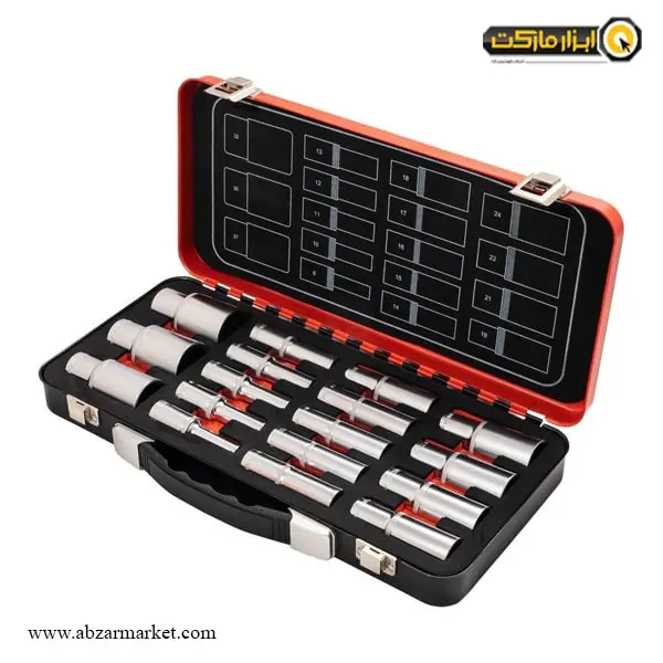 جعبه بکس داناپلاس 17 پارچه 1/2 اینچ بلند مدل D3940117