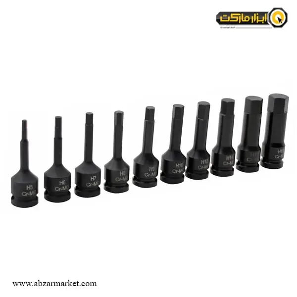 ست آلن بکسی شش گوش داناپلاس فشار قوی 10 پارچه 1/2 اینچ مدل D7941110 ست آلن بکسی شش گوش داناپلاس فشار قوی 10 پارچه 1/2 اینچ مدل D7941110