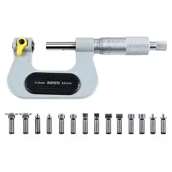 میکرومتر یونیورسال آسیمتو 25-0 خارج سر تعویض شو مدل 0-01-142