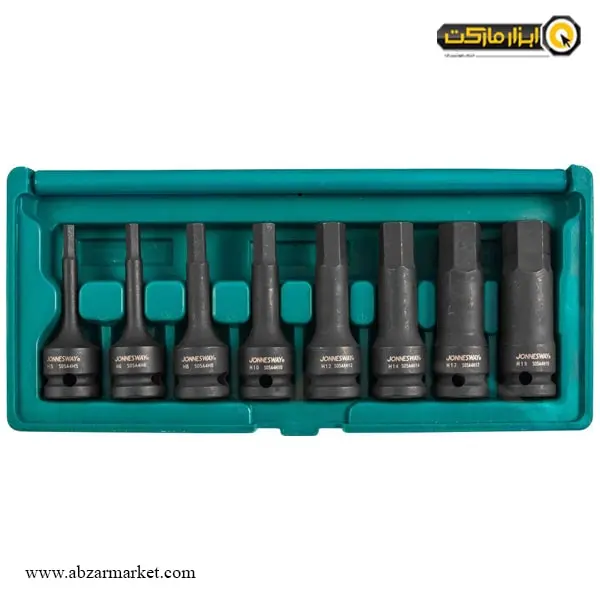 ست آلن بکسی شش گوش جانزوی فشار قوی 8 پارچه 1/2 اینچ مدل S05A408S