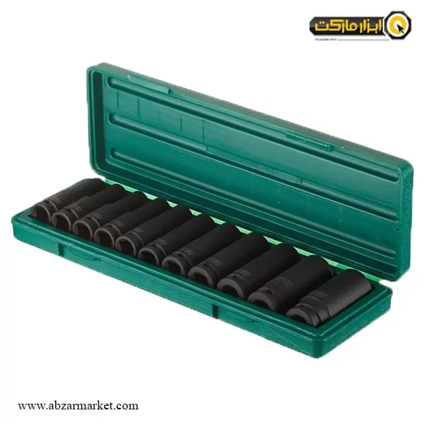 ست بکس جانزوی فشار قوی 11 پارچه 1/2 اینچ بلند مدل S03AD4111S ست بکس جانزوی فشار قوی 11 پارچه 1/2 اینچ بلند مدل S03AD4111S