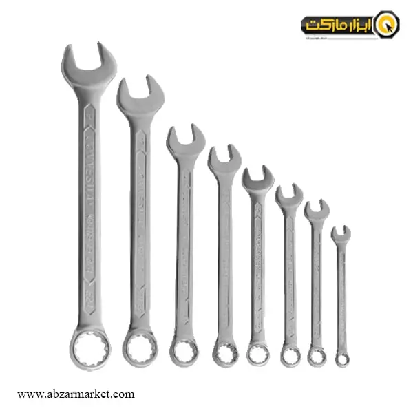 ست آچار یکسر تخت یکسر رینگ جانزوی 8 عددی مدل W84108S