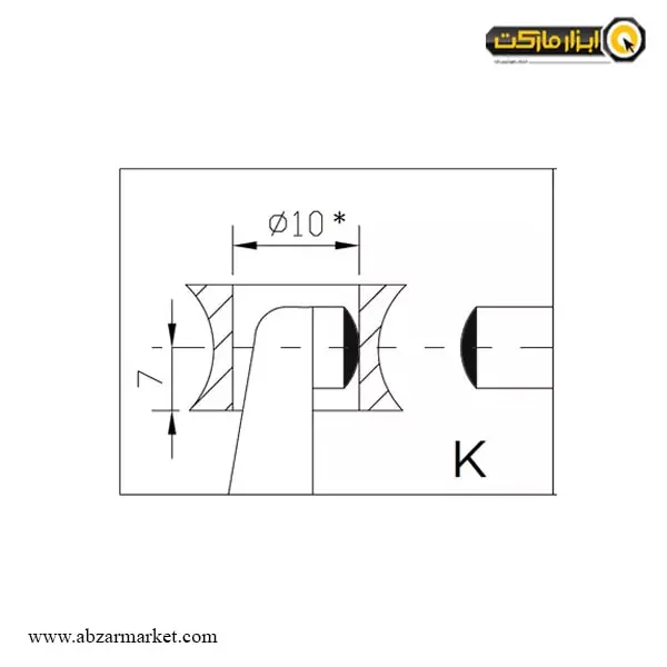 میکرومتر دو سر گرد دیجیتال آسیمتو خارج 50-25 ضد آب مدل 2-02-147