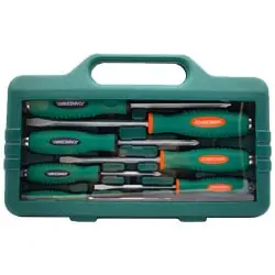 ست پیچ گوشتی ضربه خور جانزوی 7 عددی مدل D70PP07S