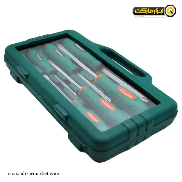 ست پیچ گوشتی ضربه خور جانزوی 7 عددی مدل D70PP07S