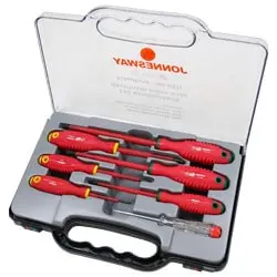 ست پیچ گوشتی عایق برق فشار قوی جانزوی 7 عددی مدل DV14PP07S