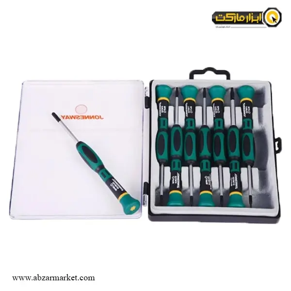 ست پیچ گوشتی ساعتی جانزوی 8 عددی مدل D3750T08S
