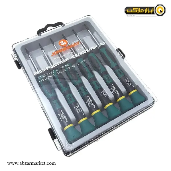 ست پیچ گوشتی ساعتی جانزوی 8 عددی مدل D3750T08S