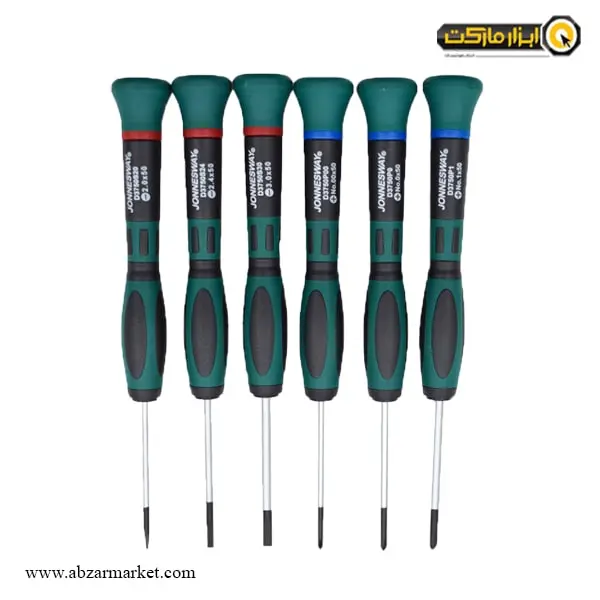 ست پیچ گوشتی ساعتی جانزوی 6 عددی مدل D3750P06S