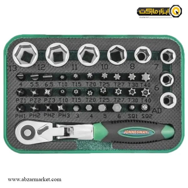 ست سر پیچ گوشتی جانزوی 40 عددی مدل RD02040S