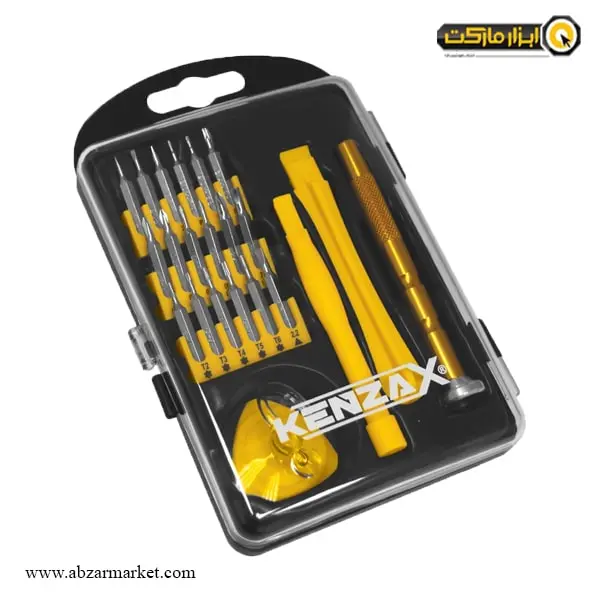 ست سر پیچ گوشتی کنزاکس 23 عددی مدل KMR-123 ست سر پیچ گوشتی کنزاکس 23 عددی مدل KMR-123