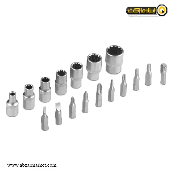 ست سر پیچ گوشتی کنزاکس 19 پارچه مدل KBR-119