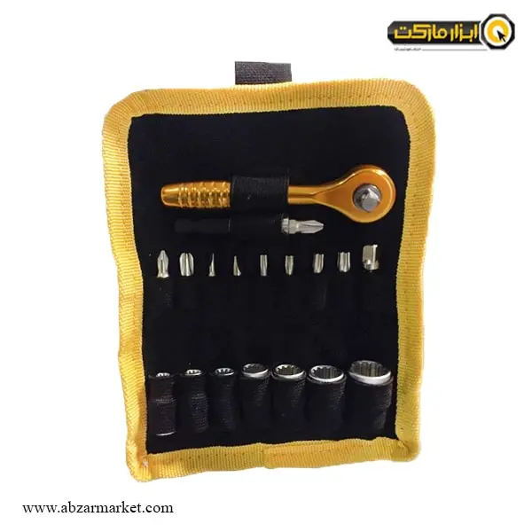 ست سر پیچ گوشتی کنزاکس 19 پارچه مدل KBR-119