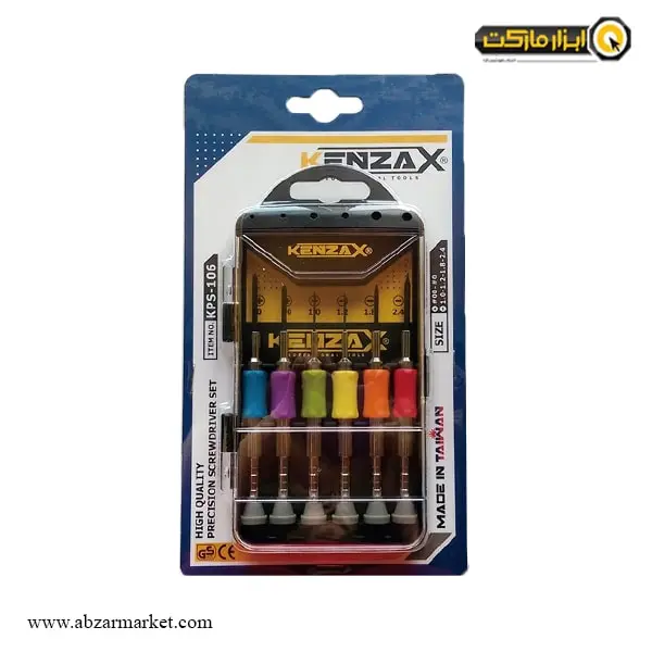 ست پیچ گوشتی ساعتی کنزاکس 6 عددی مدل KPS-106