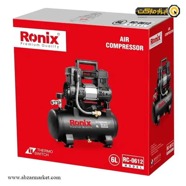 کمپرسور باد سایلنت رونیکس 6 لیتری مدل RC-0612
