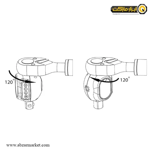 ترکمتر دیجیتال 1/2 اینچ تاپ تول 200-40 نیوتن مدل DTA-200N