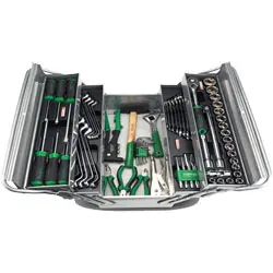 جعبه ابزار تاپ تول با لوازم کامل 62 عددی مدل GCAZ0021
