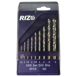 ست مته آهن ریزو 9 عددی مدل SO9PS