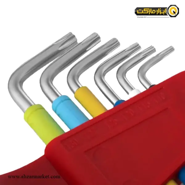 آچار آلن ستاره ای رونیکس کارتی 9 عددی مدل RH-2043