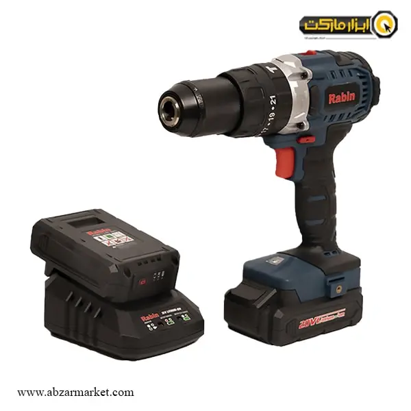 دریل شارژی چکشی رابین براشلس لیتیوم 20 ولت مدل R8820E