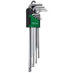 آچار آلن سر گرد تاپ تول کارتی فوق بلند 9 عددی مدل GAAL0917